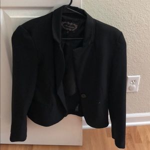 Blazer black single button